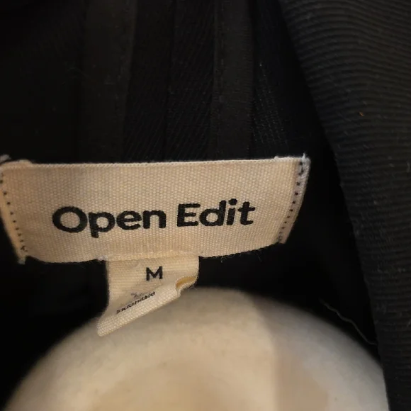 Open Edit Black Oversized Blazer Medium Nordstrom - Picture 2 of 5